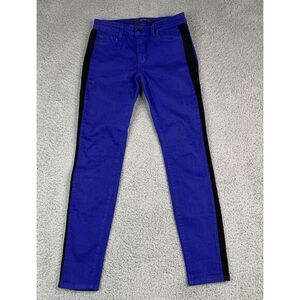 Joes Jeans Womens Size‎ 26 Blue With Black Stripe Skinny Straight Leg Stretch